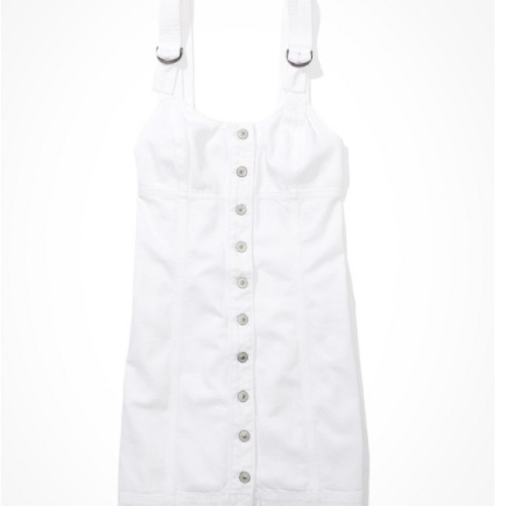 White Button-Down Dress